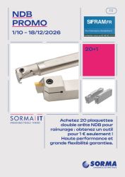 Nikko Tools Promo NDB - 20 plaquettes achetées = porte-outil pour 1€ seulement.