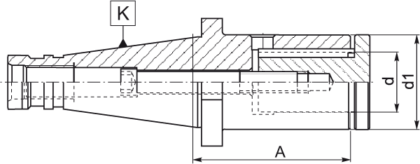 Adaptateur porte-fraises - cut - schema