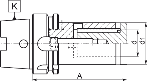 Adaptateur porte-fraises - cut - schema