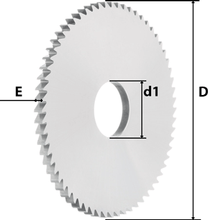 Lame de scie circulaire à métaux en carbure - cut - schema