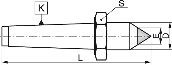 Contre pointe fixe - cut - schema