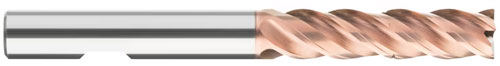 Fraise carbure 4 - 5 dents hélice 40°