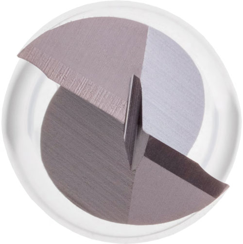 Fraise carbure 2 dents hélice 30° avec revêtement TIALN - Queue HA