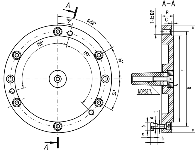 Contre-plateau - cut - schema