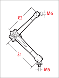 HT2201 Bras HOLDTEC 80x80mm seul - cut - schema