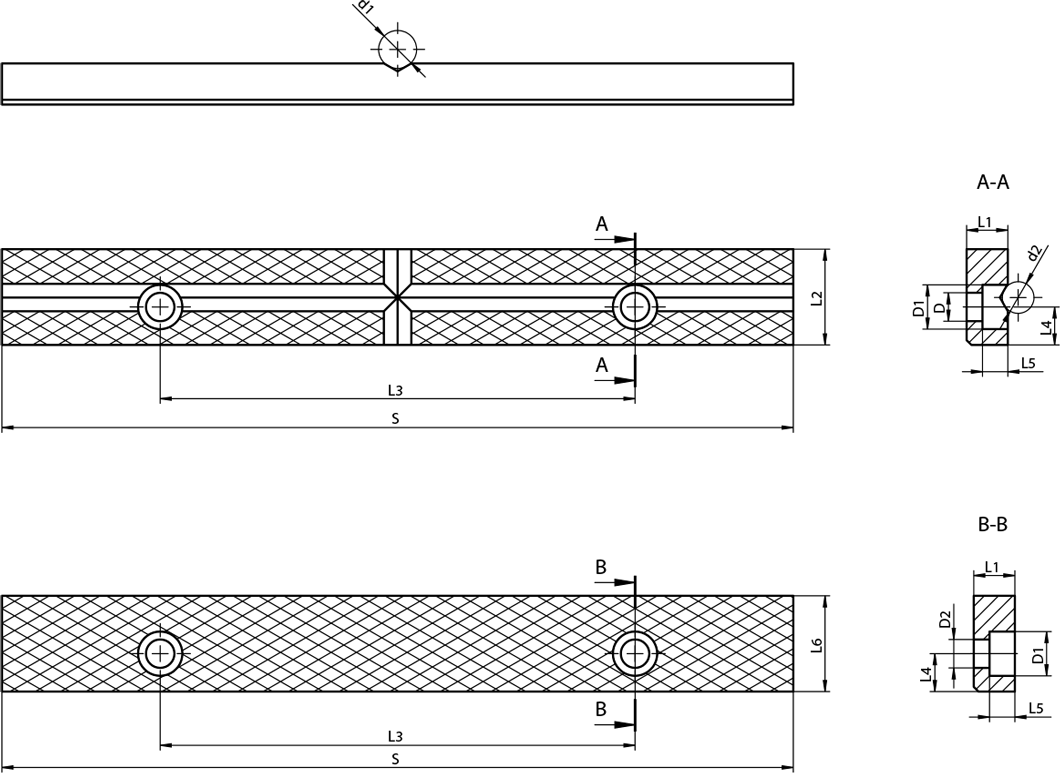 Mors de serrage - cut - schema