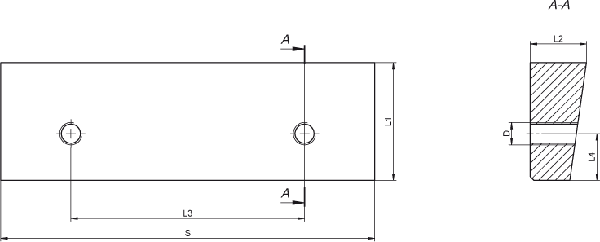 Mors inclinés - cut - schema