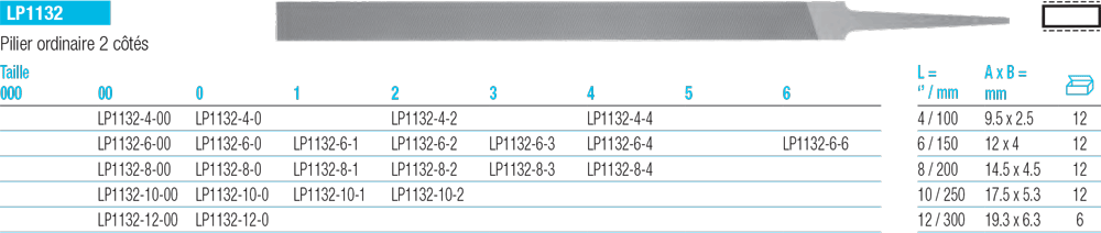 Lime Pilier LP1132 - cut - schema