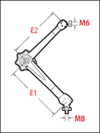 HT4101 Bras HOLDTEC 140x50mm seul - cut - schema