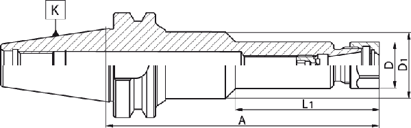 Mandrin à pinces - cut - schema