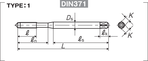 Taraud N+RZ / N-RZ pour trou débouchant ou borgne.