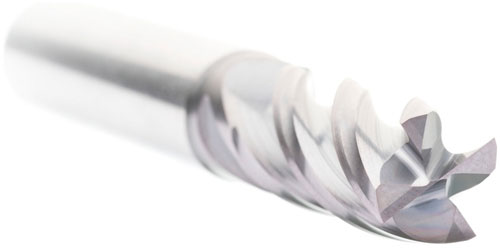 Fraise à dresser les trous. 4 dents. carbure avec revêtement ALTIN