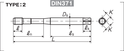 Taraud ZEN-B pour trou borgne Nickel.