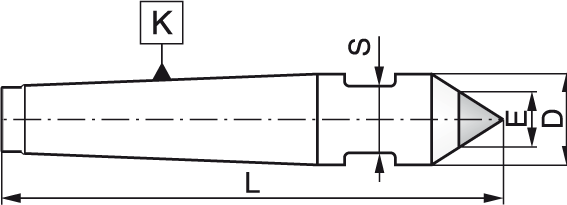 Contre pointe fixe - cut - schema