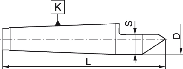 Contre pointe fixe - cut - schema