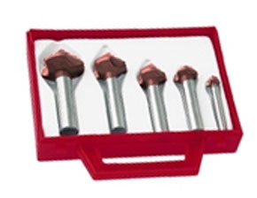 Coffret de 6 fraises conique anti vibrations 90° 3 dents - picture - file