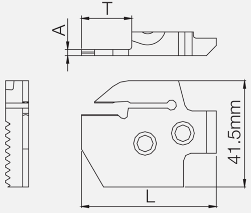 Support de Lames KGD - cut - schema
