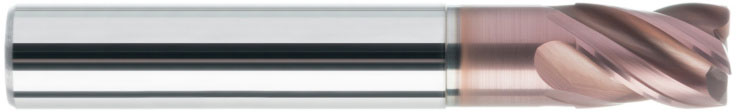 Fraise 4 dents - HA - Hélice pas variable- Inox titane - picture - file