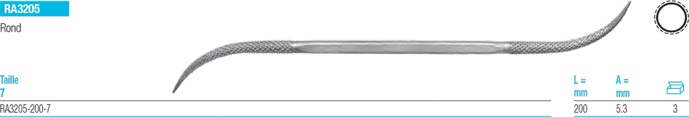 Râpes Ronde RA3205 - cut - schema