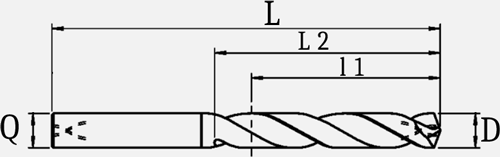 Kyoera-QDA type C - Foret carbure à trou d'huile 08xD - cut - schema