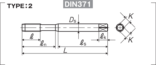 Taraud N+RZ / N-RZ pour trou débouchant ou borgne.