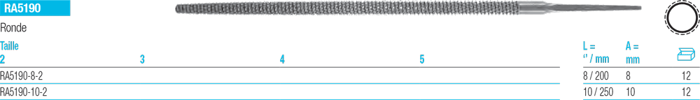 Râpes Ronde RA5190 - cut - schema
