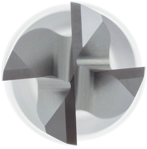 Fraise à dresser les trous. 4 dents. carbure avec revêtement ALTIN