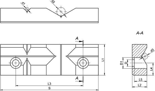 Mors prismatiques - cut - schema