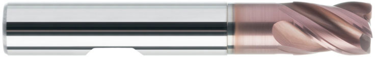 Fraise 4 dents - HB - Hélice pas variable - Inox titane - picture - file