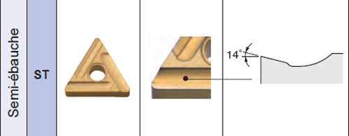 Plaquettes de tournage Kyocera TNMG160408R-ST-CA025P