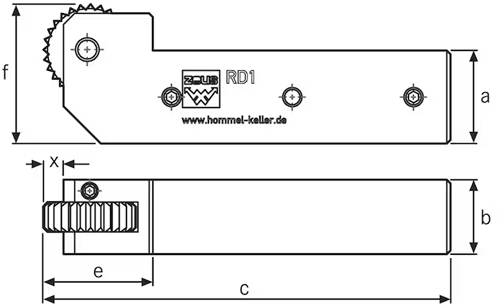 Porte-outils de moldetage ZEUS - modèle 131 - cut - schema