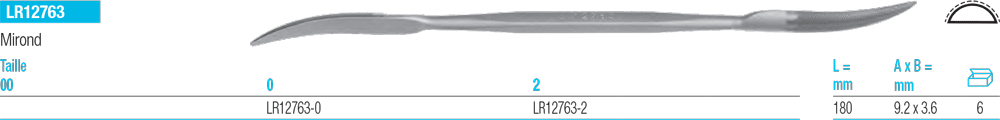 Rifloirs Mironde LR12763 - cut - schema