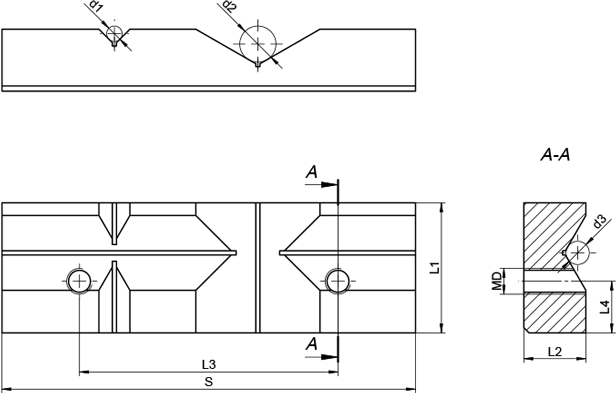 Mors prismatiques - cut - schema