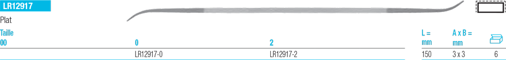 Rifloirs Plate LR12917 - cut - schema